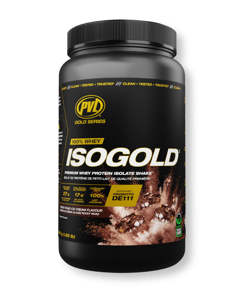 PVL ISO Gold whey protein isolate 1.85 lb (840 g) — Rocky Road Ice Cream