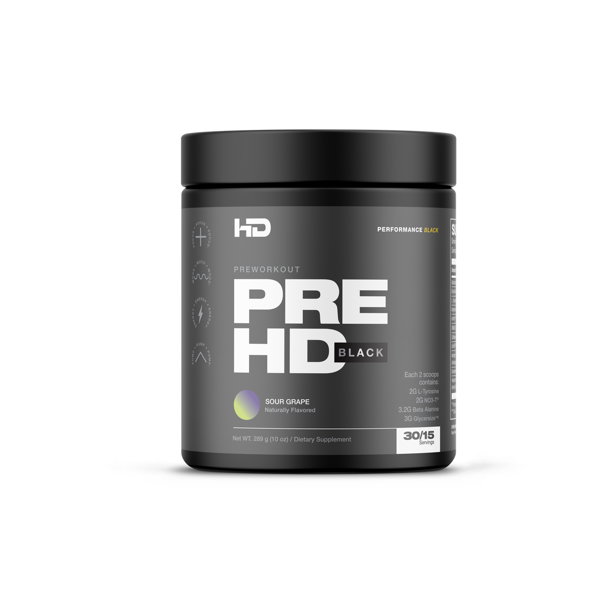 HD Muscle PRE-HD Black Pre-Workout - 30 Servings product photo