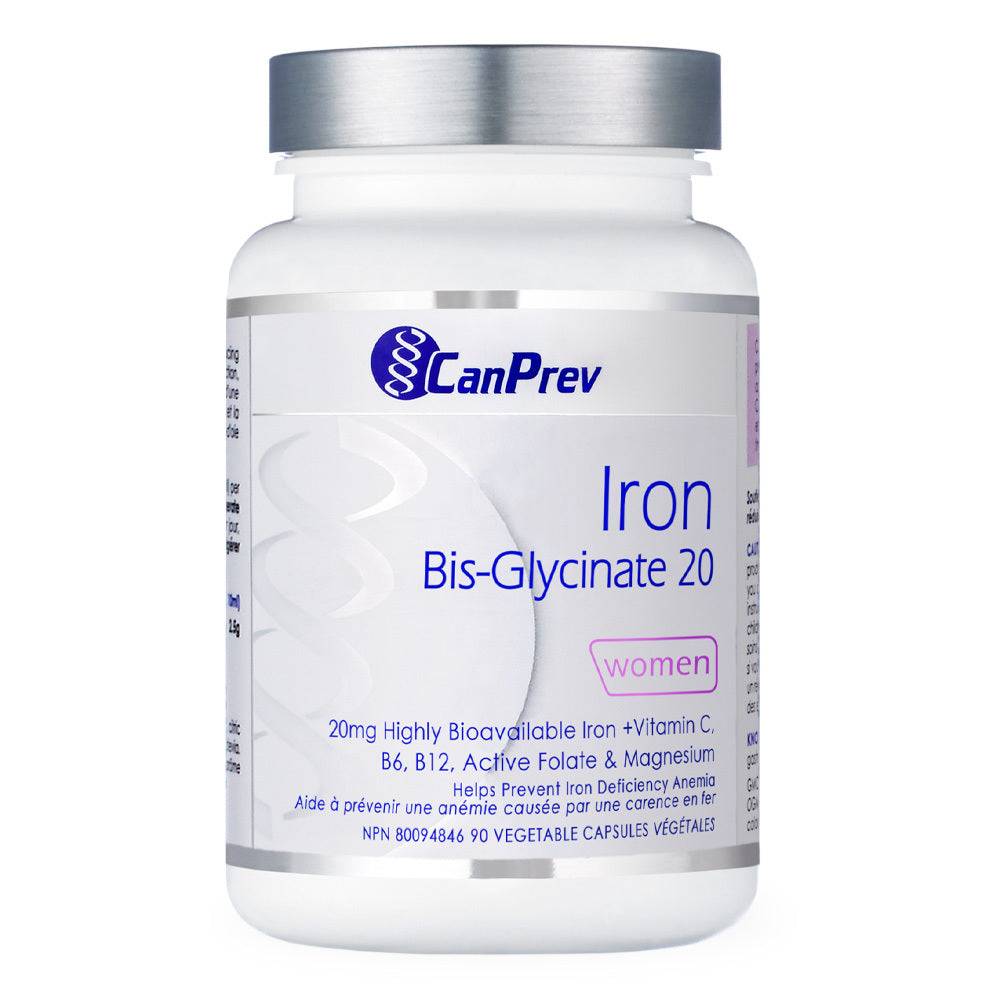 CanPrev Iron Bis-Glycinate 20 – 90 vegetable capsules