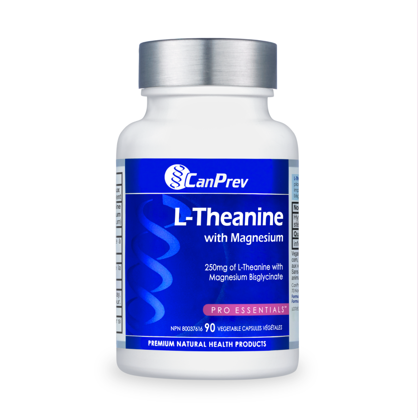 CanPrev L-Theanine with Magnesium, 90 vegetable capsules