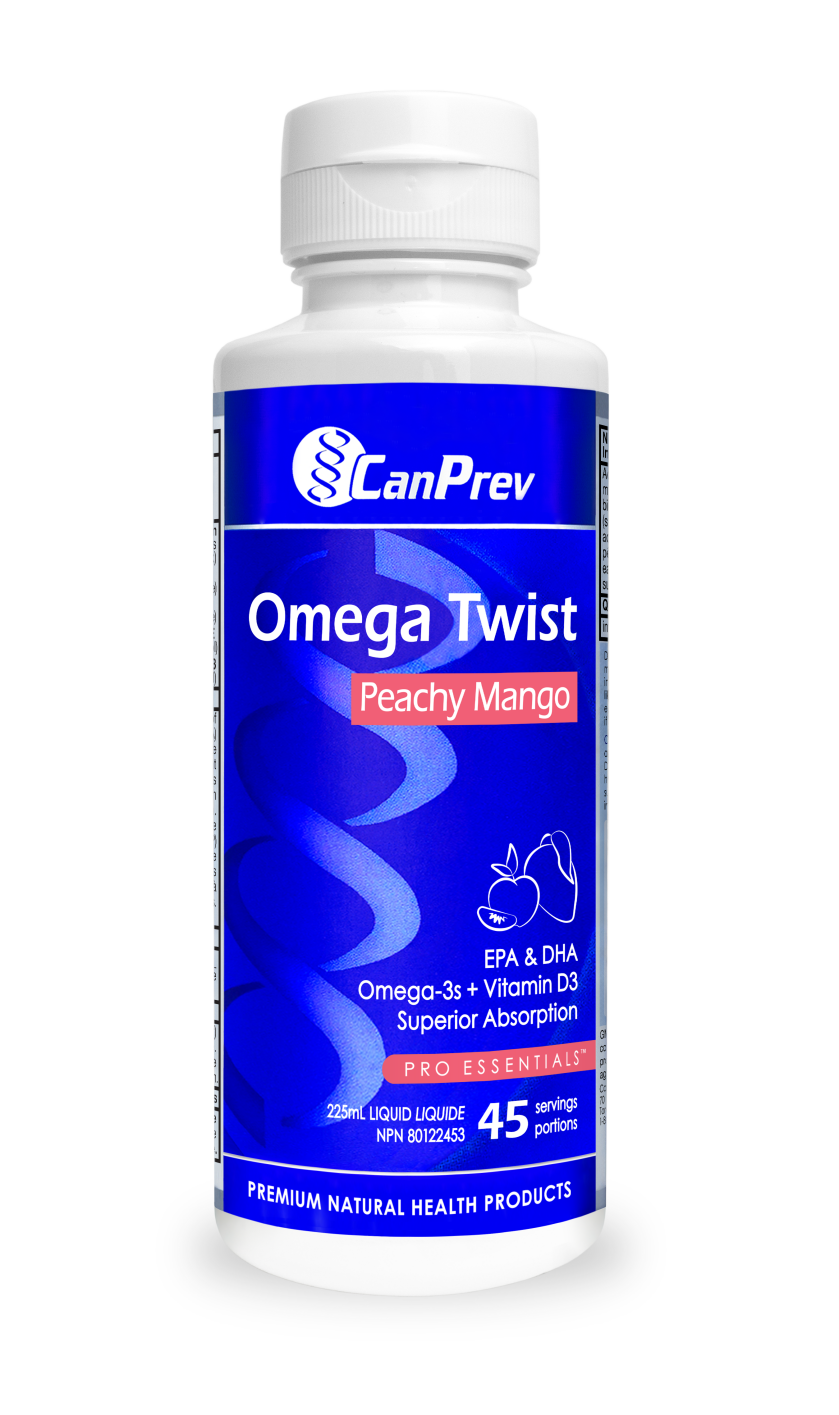 CanPrev Omega Twist Peachy Mango – 225 mL