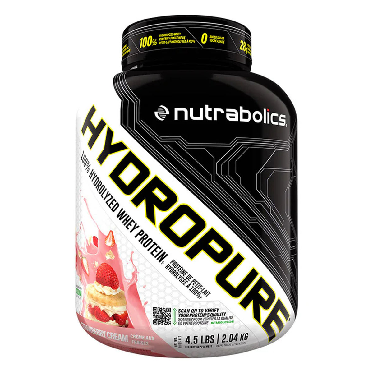 Nutrabolics HYDROPURE 4.5 lb - Strawberry Cream