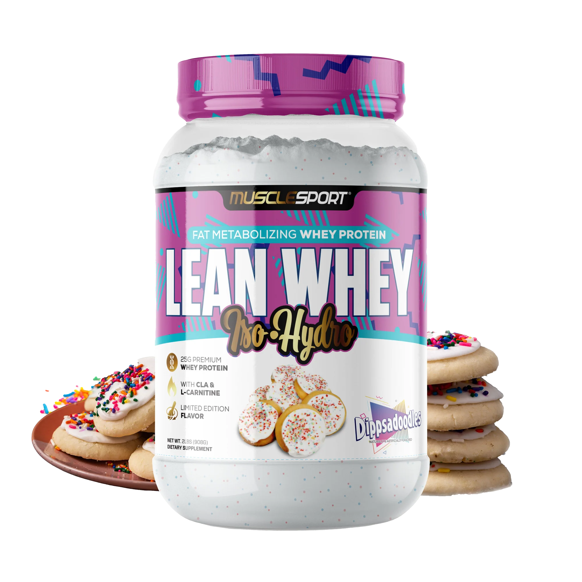 MuscleSport Lean Whey Iso-Hydro 2 lb - Dippsadoodles