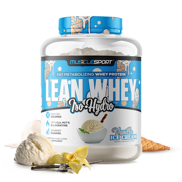 MuscleSport Lean Whey Iso-Hydro 5 lb - Vanilla Ice Cream