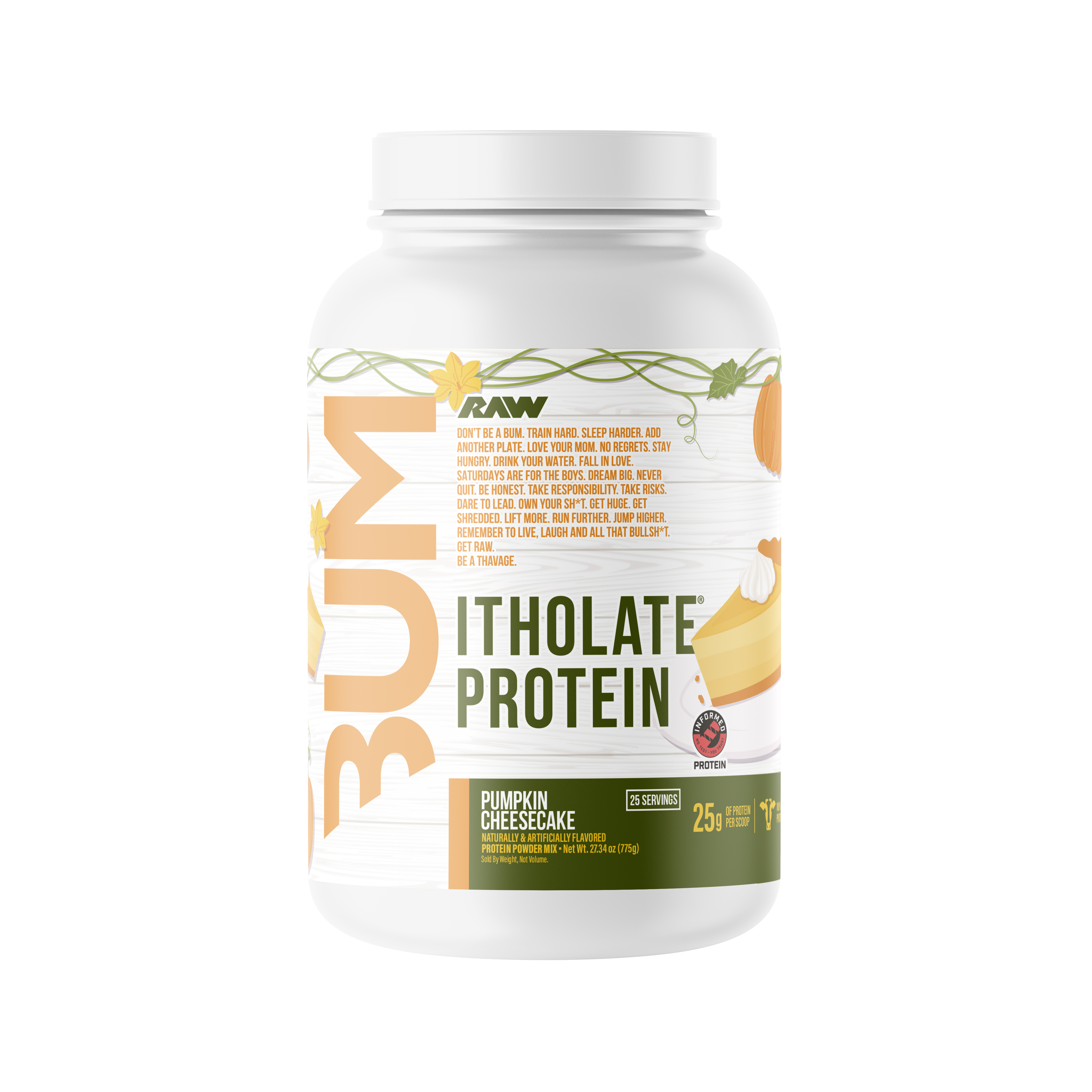 RAW Nutrition CBUM Itholate Protein - 1.7 lb - Pumpkin Cheesecake