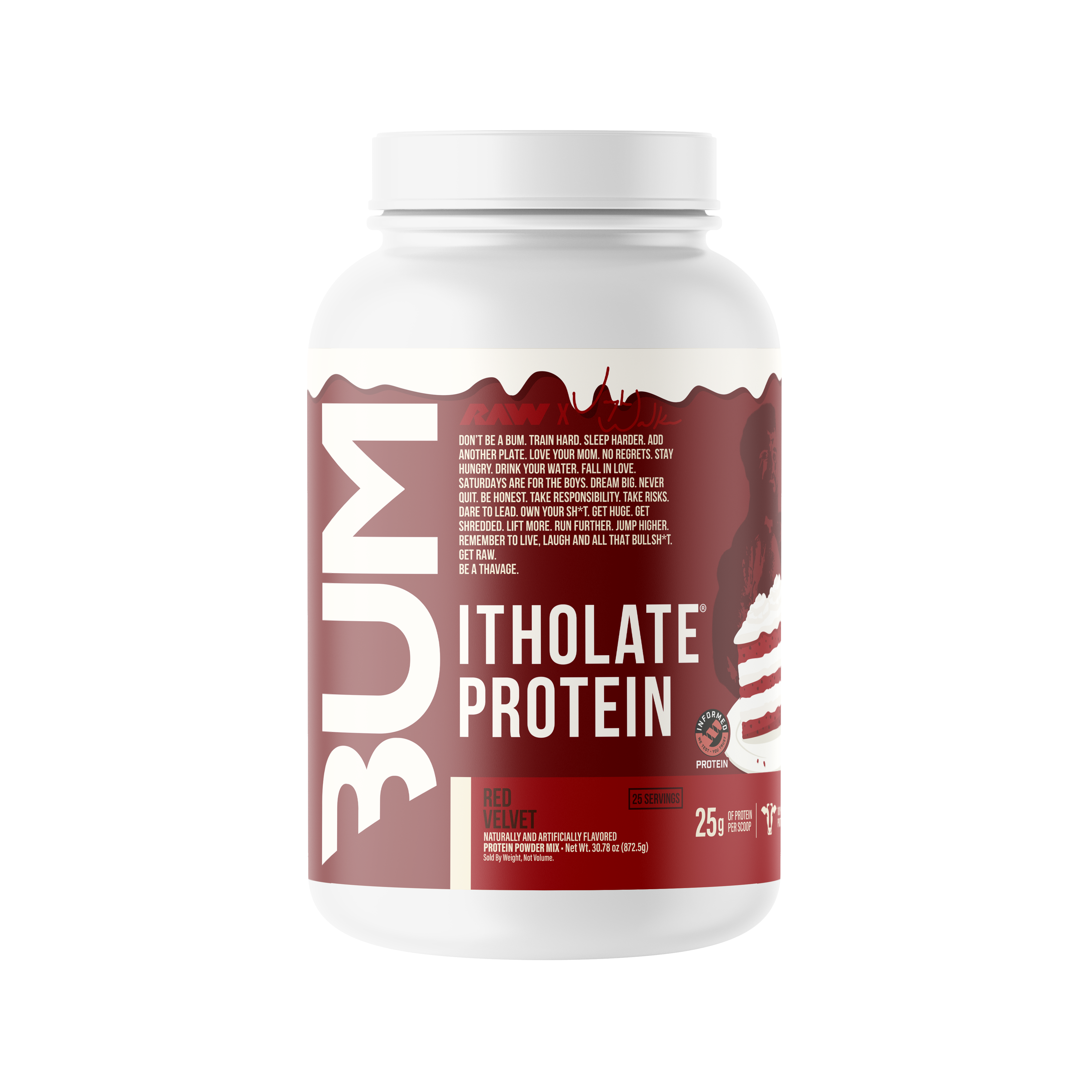 RAW Nutrition CBUM Itholate Protein - 1.7 lb - Red Velvet