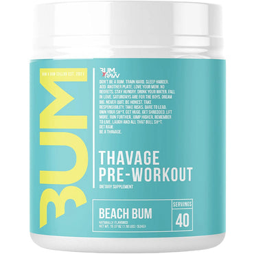 RAW Nutrition CBUM Thavage Pre-Workout - 40 Servings - Beach Bum