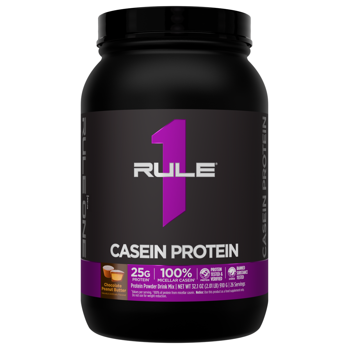 Rule1 Casein 2lbs - Chocolate Peanut Butter