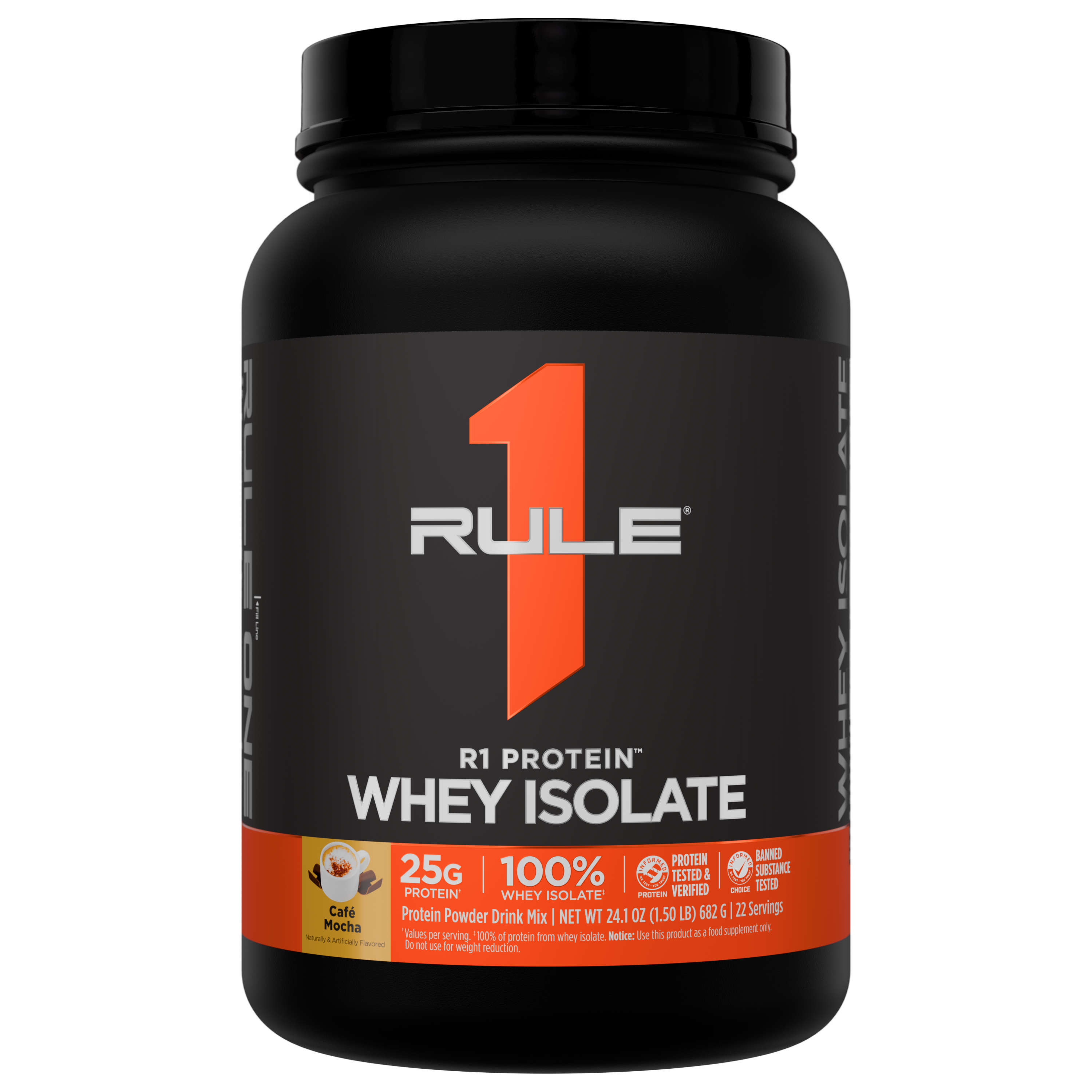 Rule 1 R1 Protein Isolate - 2 lb - Cafe Mocha