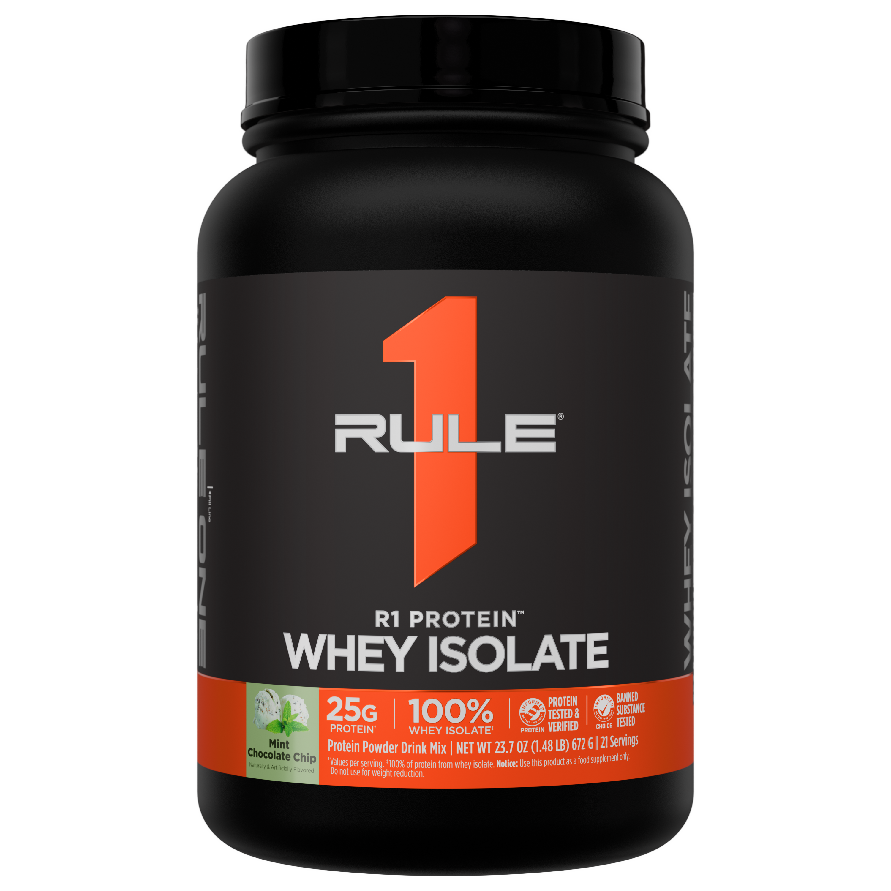 Rule 1 R1 Protein Isolate - 2 lb - Mint Chocolate Chip