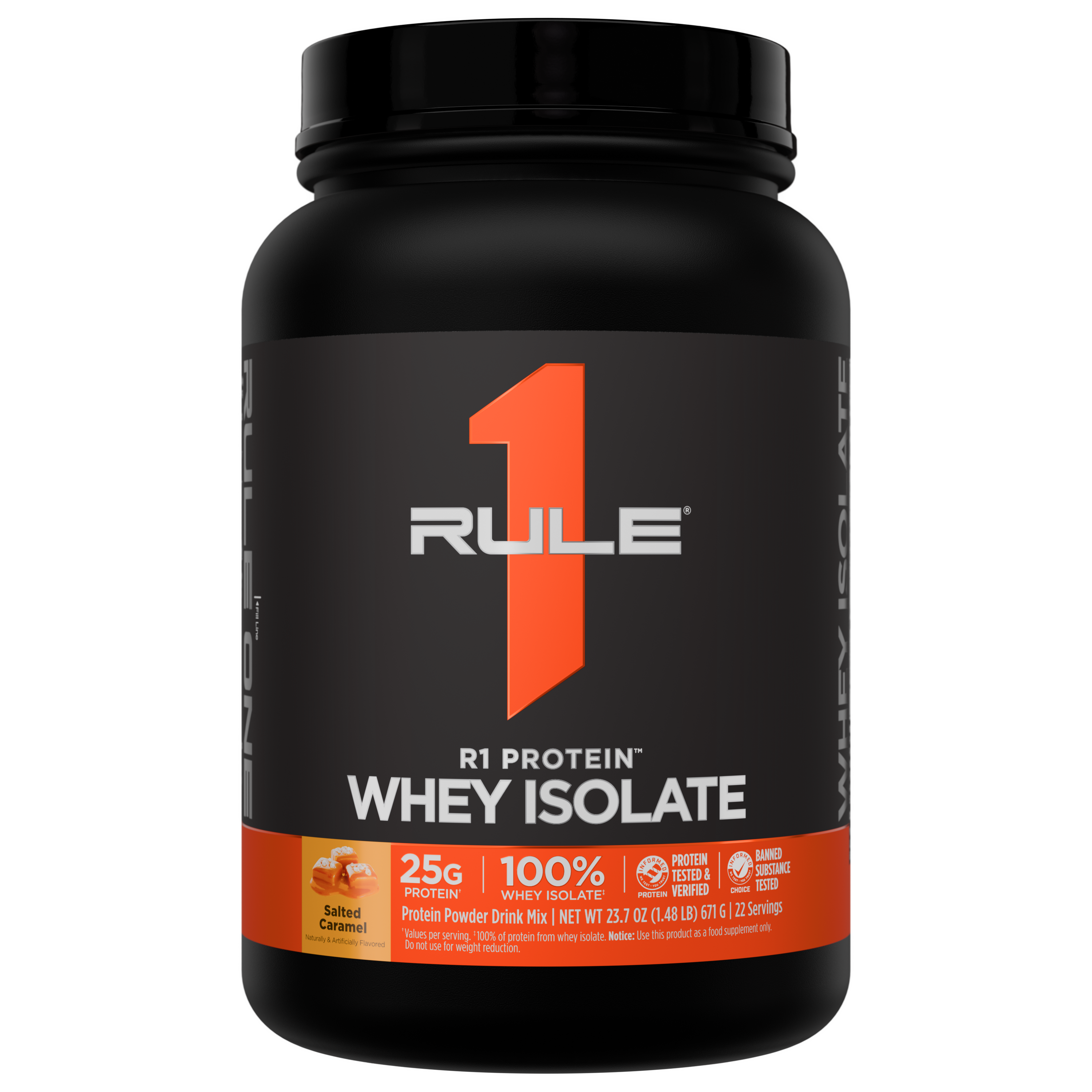 Rule 1 R1 Protein Isolate - 2 lb - Salted Caramel
