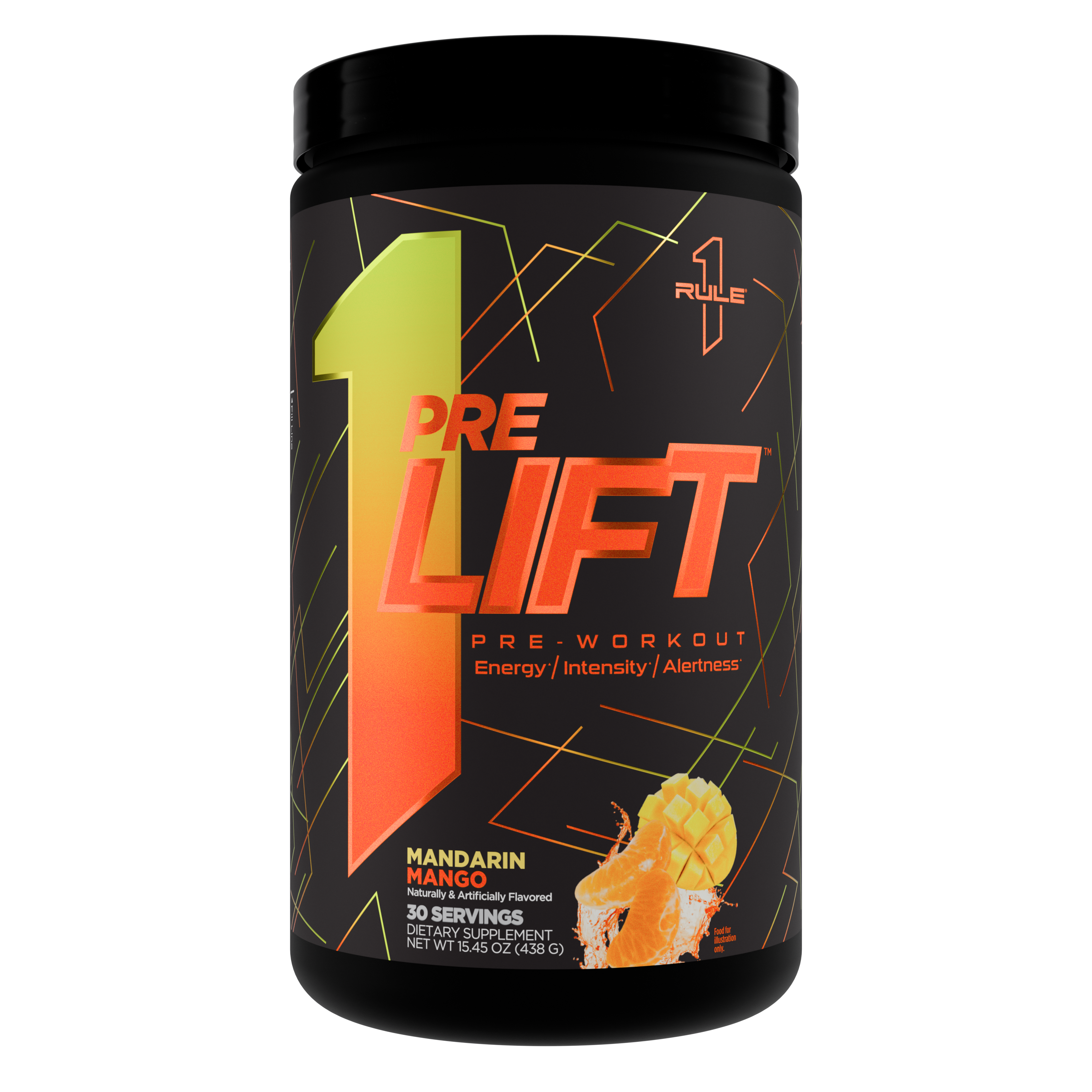 Rule 1 PreLift Pre-Workout - Mandarin Mango