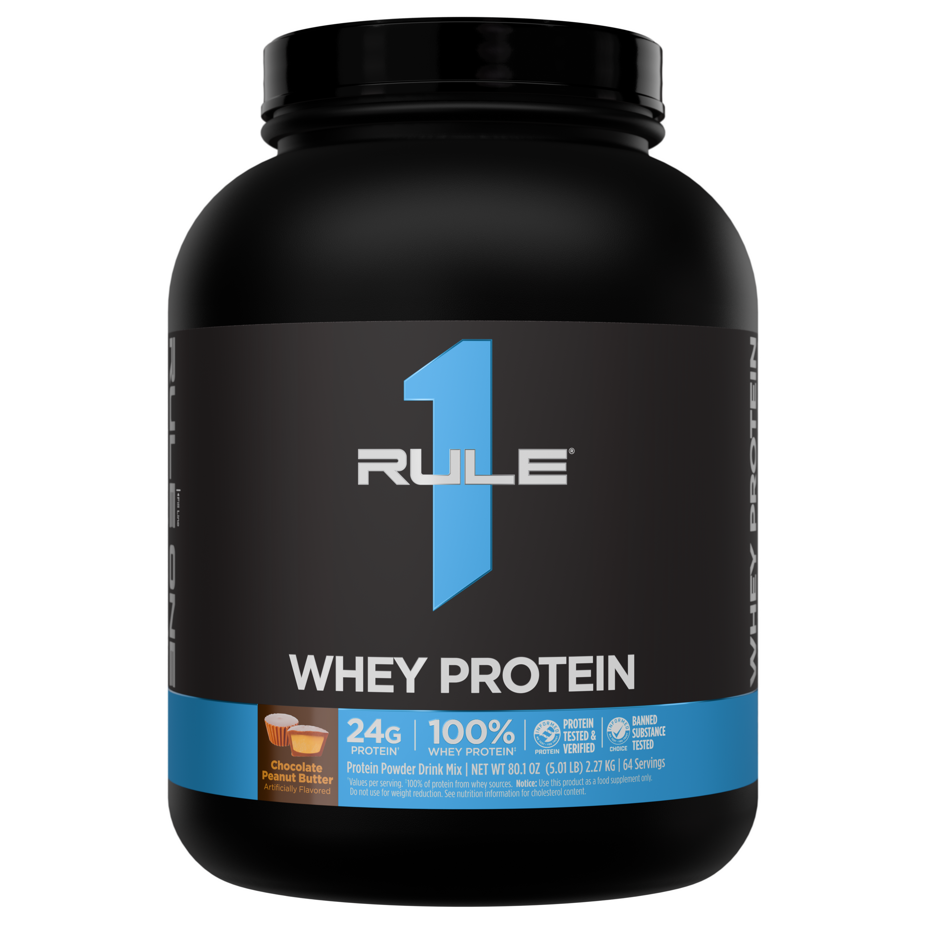 Rule 1 R1 Whey Blend - 5 lb - Chocolate Peanut Butter