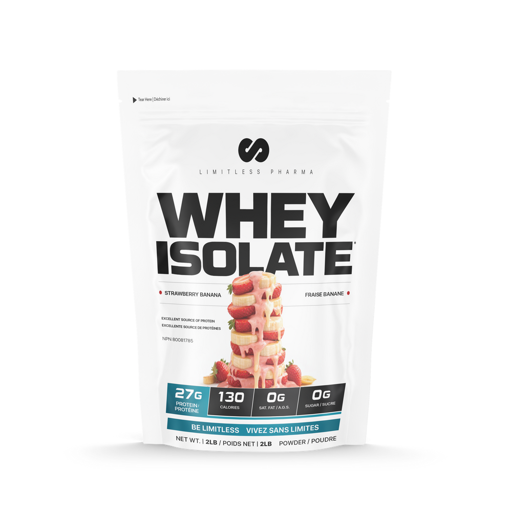 Limitless Pharma Whey Isolate 2 lb - Strawberry Banana