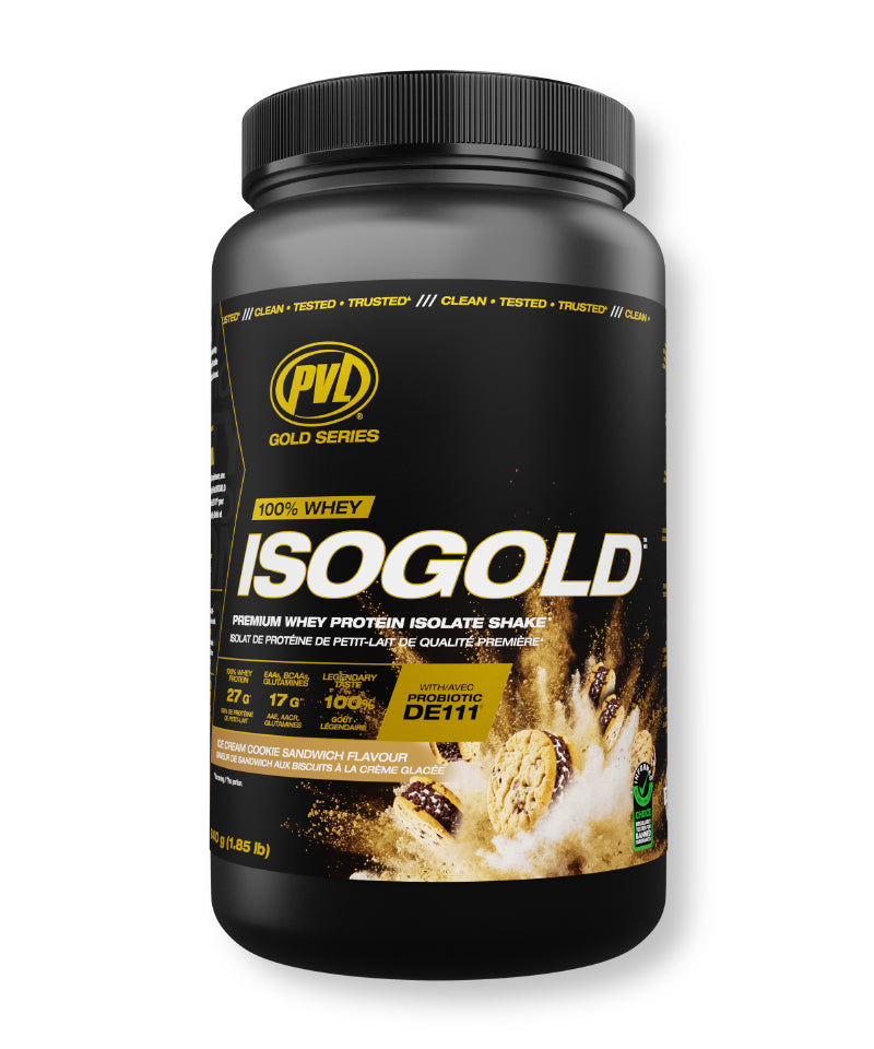PVL ISO Gold whey protein isolate 1.85 lb (840 g) — Ice Cream Cookie Sandwich