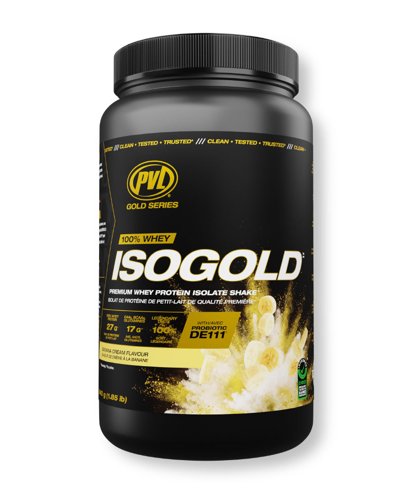 PVL ISO Gold whey protein isolate 1.85 lb (840 g) — Banana Cream