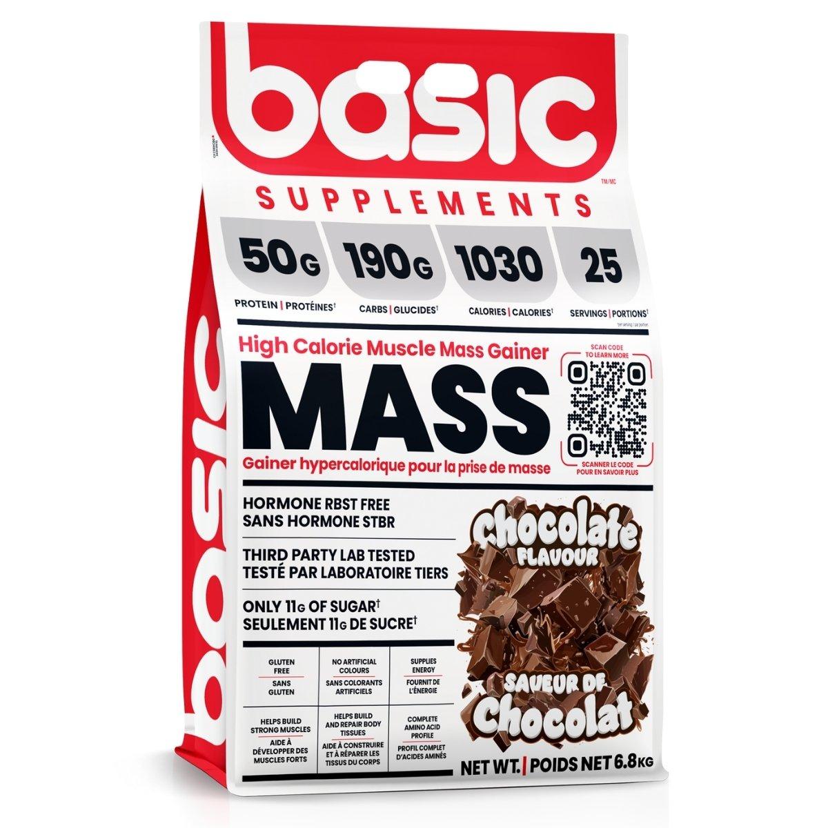 Basic Supplements Mass Gainer Chocolate 15 lb bag