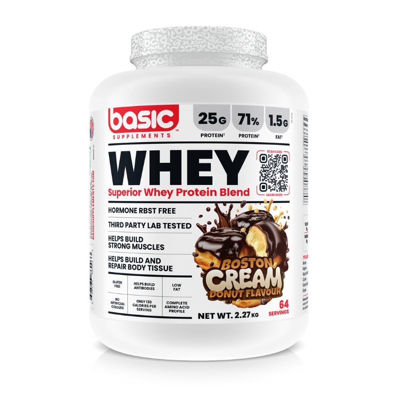 Basic Supplements Whey Protein Blend Boston Cream 5 lb