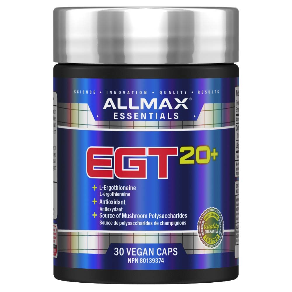 ALLMAX EGT20 plus 30 capsules bottle