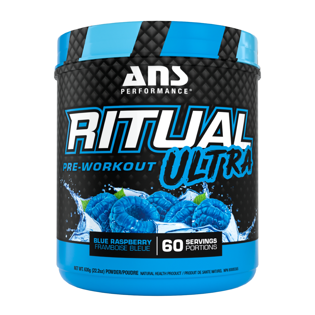 ANS Performance Ritual Ultra Blue Raspberry tub