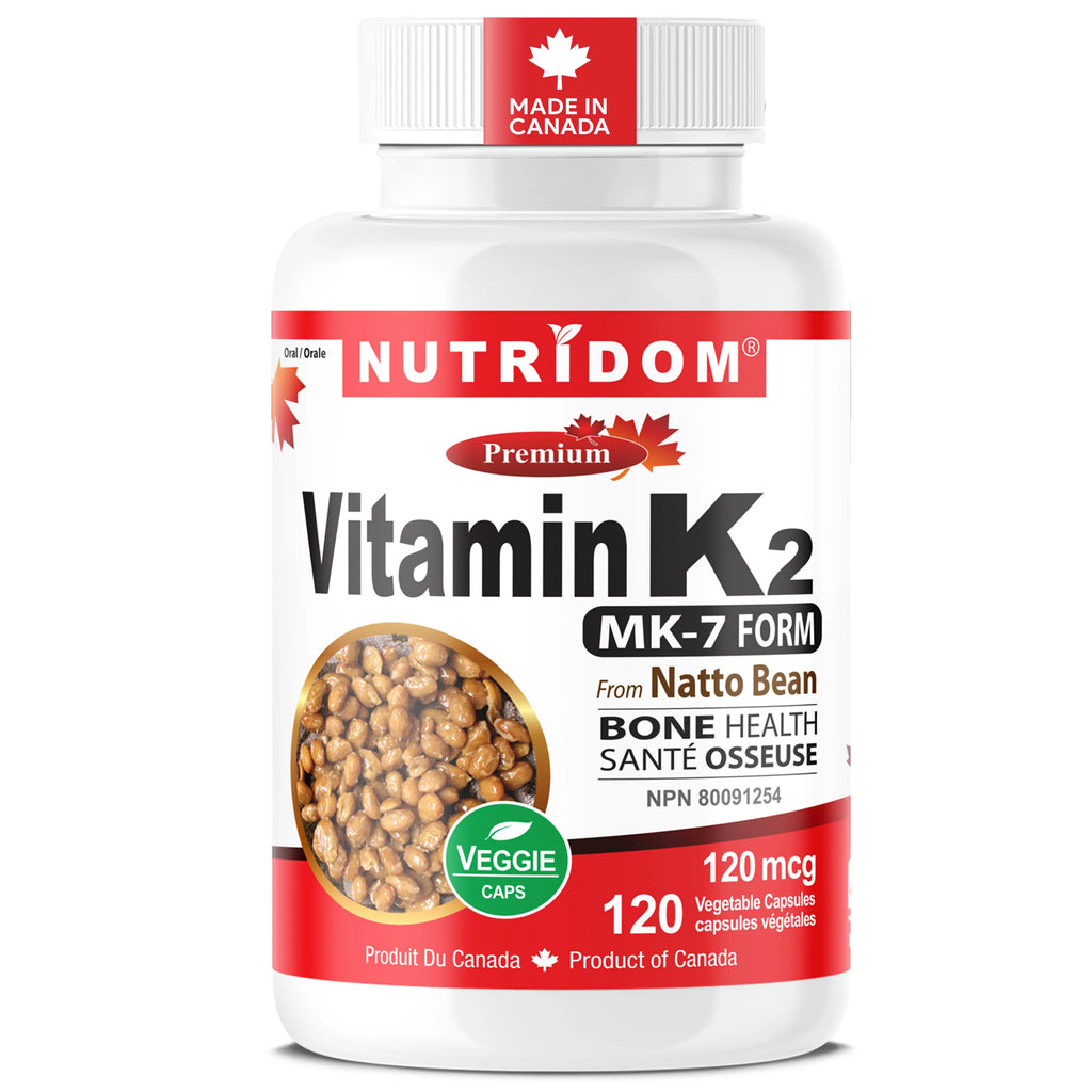 Nutridom standalone vitamin K2 MK-7 120 capsules