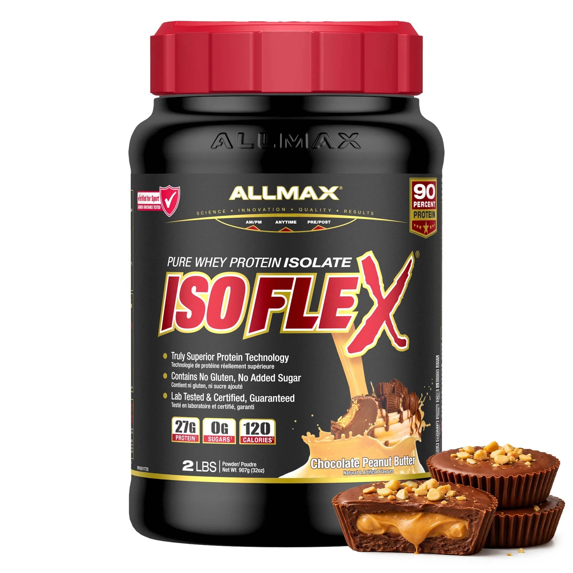 ALLMAX ISOFLEX 2 lb / Chocolate Peanut Butter package