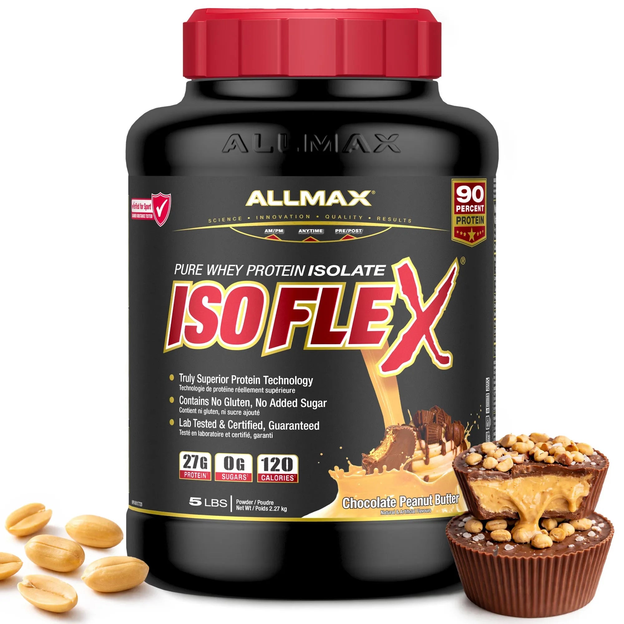 ALLMAX ISOFLEX 5 lb / Chocolate Peanut Butter package