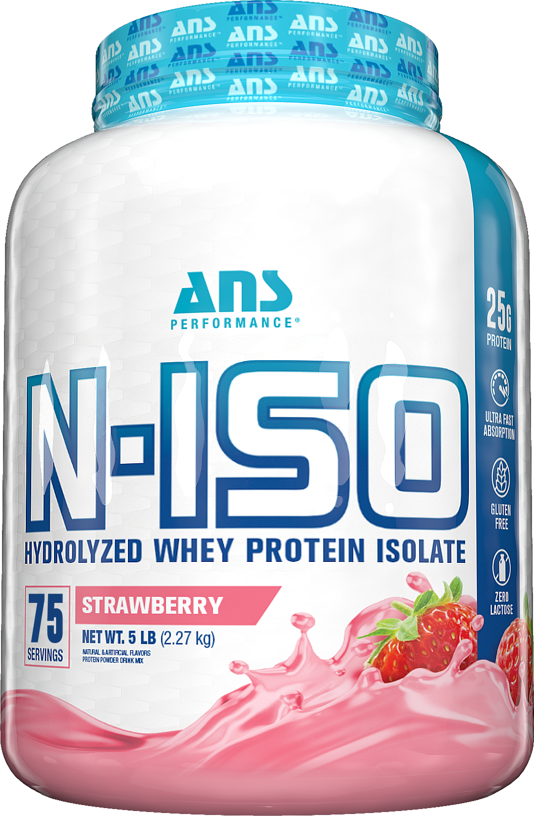 ANS N-ISO Hydro Whey Isolate - 5 lb Strawberry