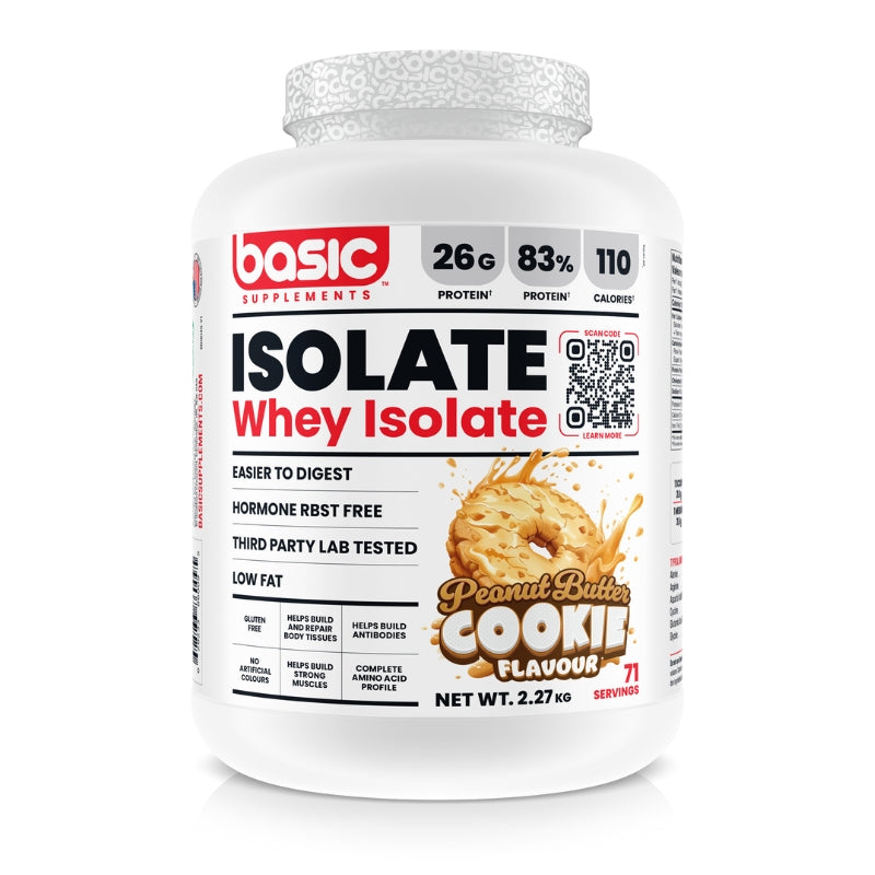 Basic Supplements Whey Isolate 5 lb Peanut Butter Cookie
