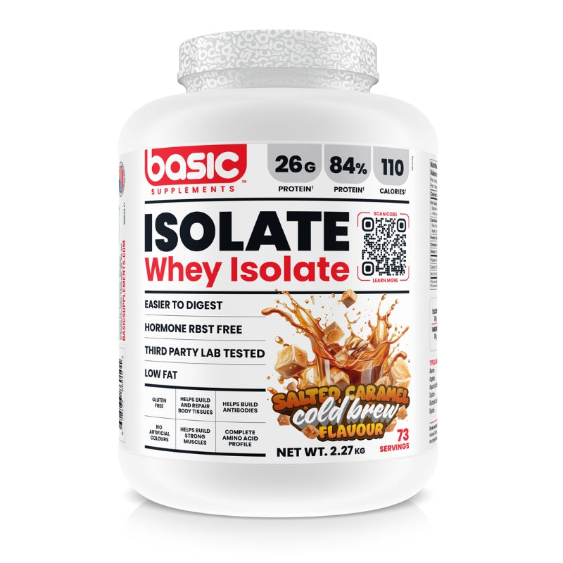 Basic Supplements Whey Isolate 5 lb Salted Caramel Cold Brew
