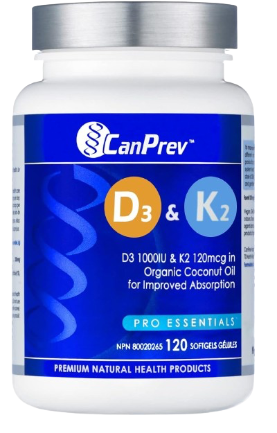 CanPrev D3 & K2 – 120 softgels