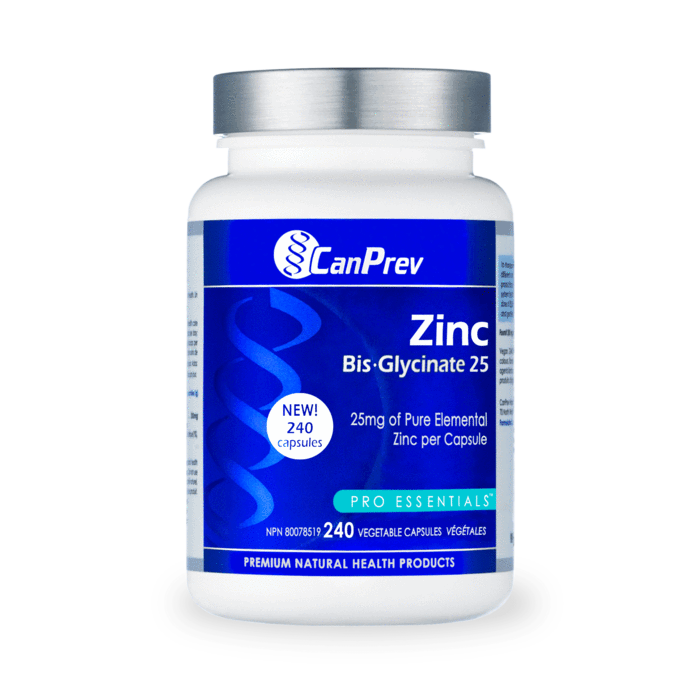 CanPrev Zinc Bis-Glycinate 25 – 240 capsules