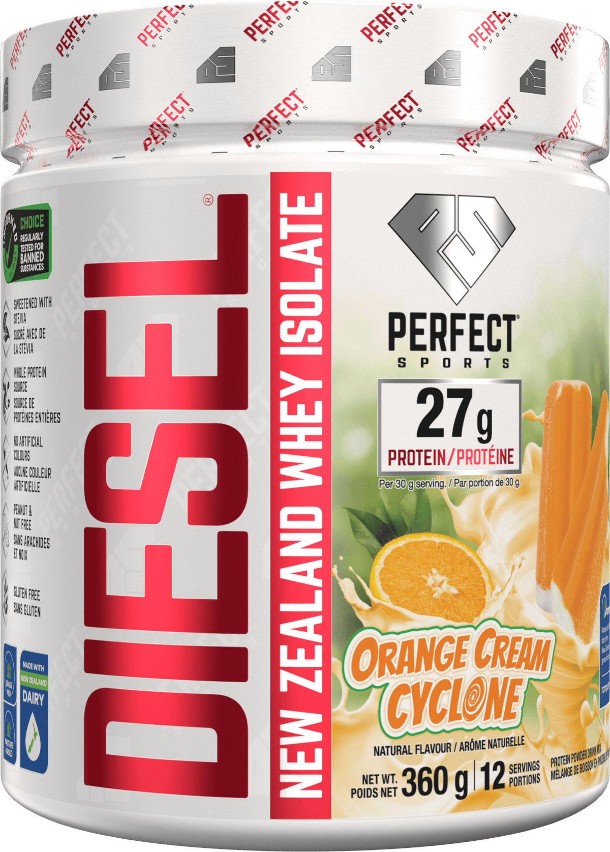 DIESEL Whey Isolate - Orange Cream Cyclone