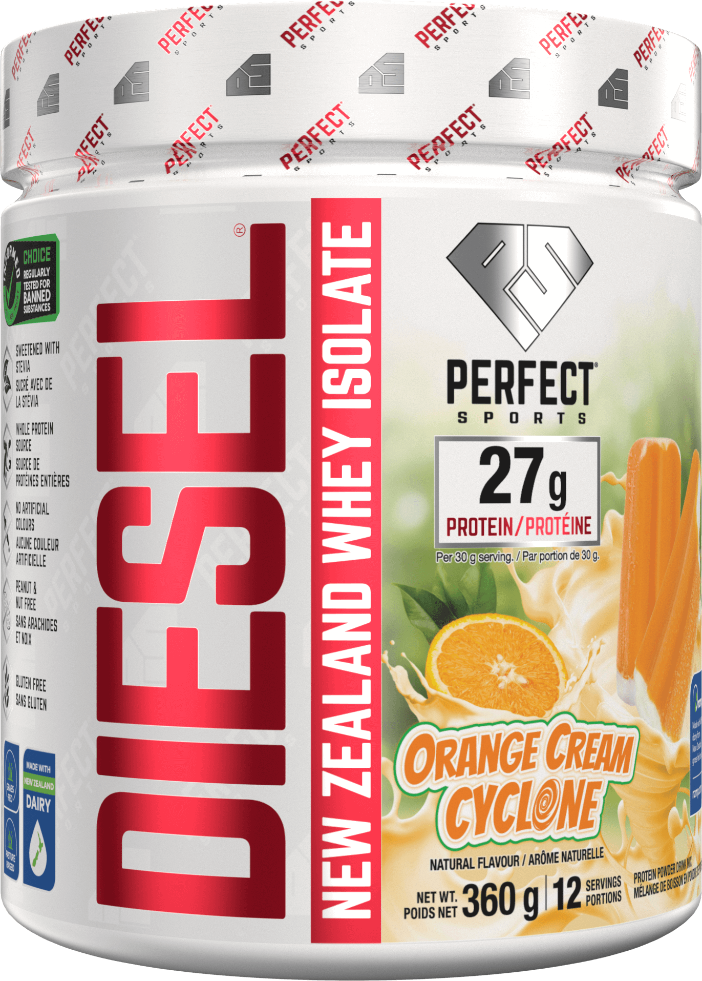 DIESEL Whey Isolate - Orange Cream Cyclone