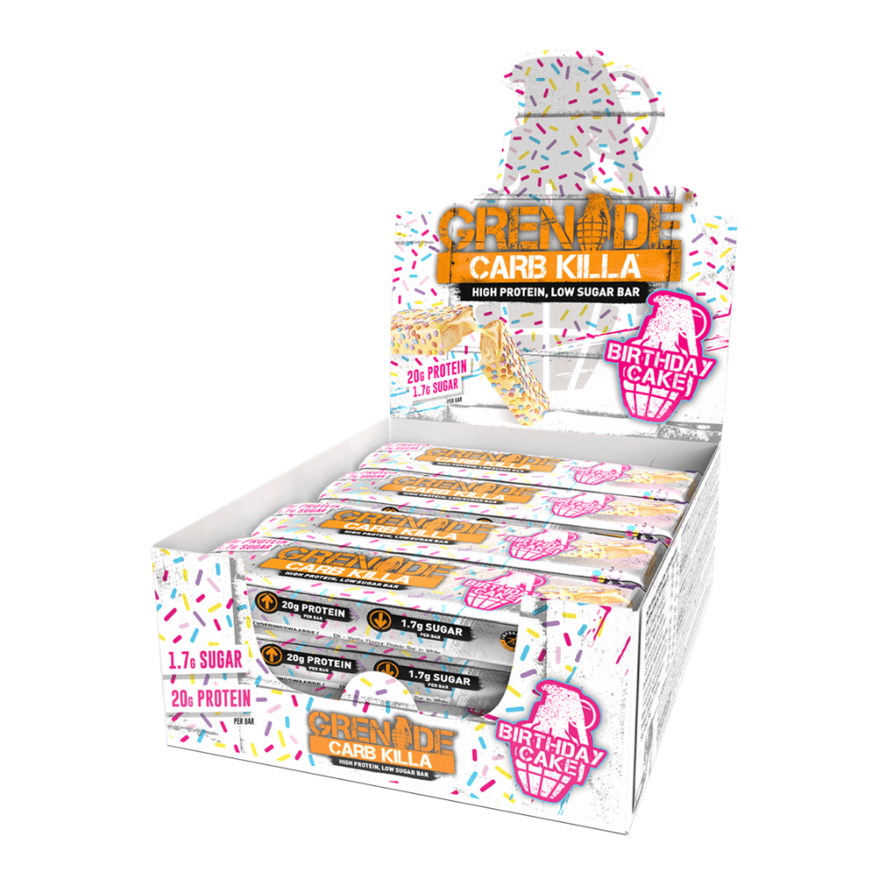 Grenade Protein Bar Box Birthday Cake