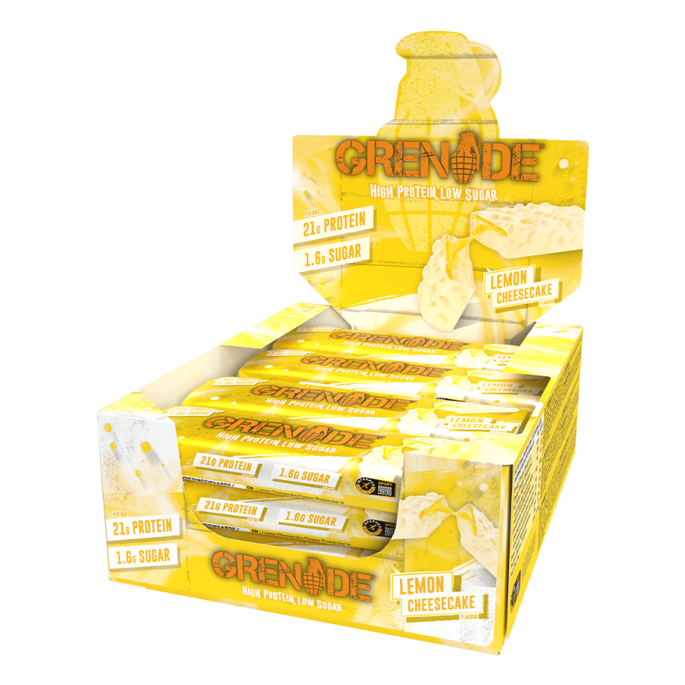 Grenade Protein Bar Box Lemon Cheesecake