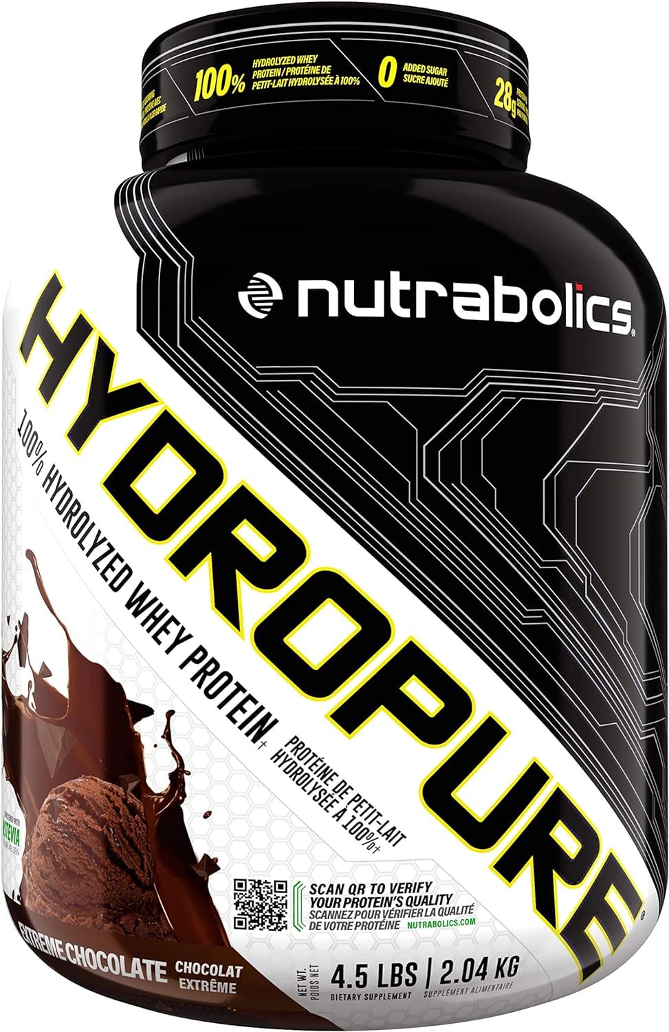 Nutrabolics HYDROPURE 4.5 lb - Extreme Chocolate
