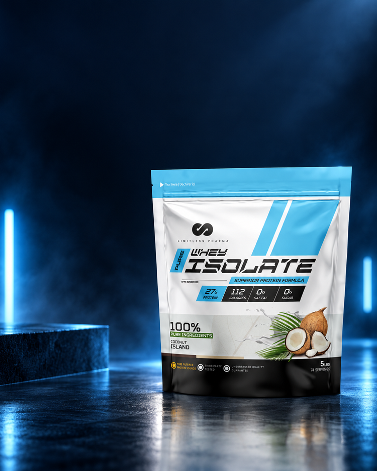Limitless Pharma Whey Isolate featured at Kahma Supplements