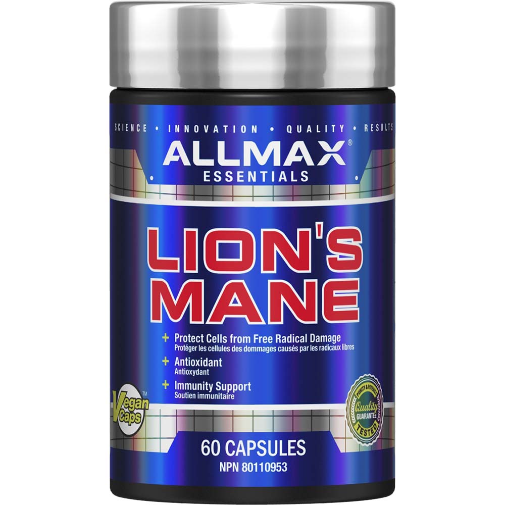 ALLMAX Lion's Mane Extract 60 capsules bottle