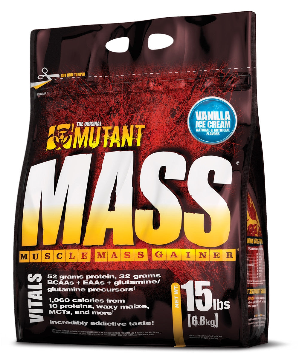 Mutant Mass 15 lb - Vanilla Ice Cream