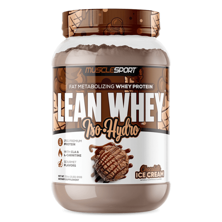 MuscleSport Lean Whey Iso-Hydro 2 lb - Chocolate Ice Cream