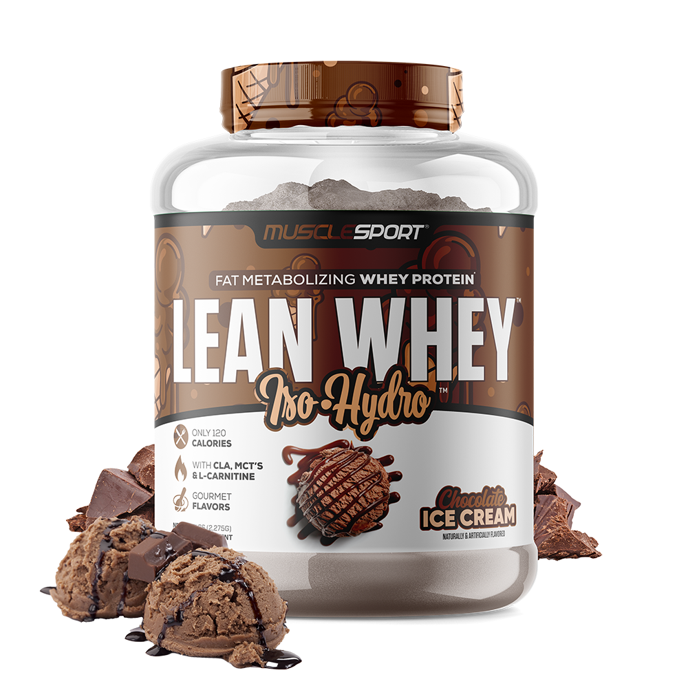 MuscleSport Lean Whey Iso-Hydro 5 lb - Chocolate Ice Cream