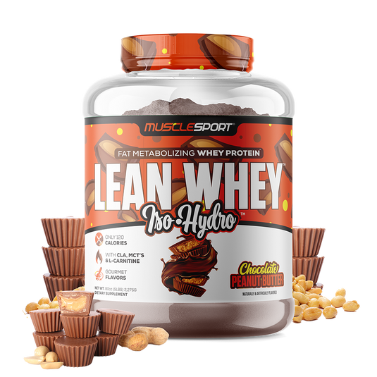 MuscleSport Lean Whey Iso-Hydro 5 lb - Chocolate Peanut Butter