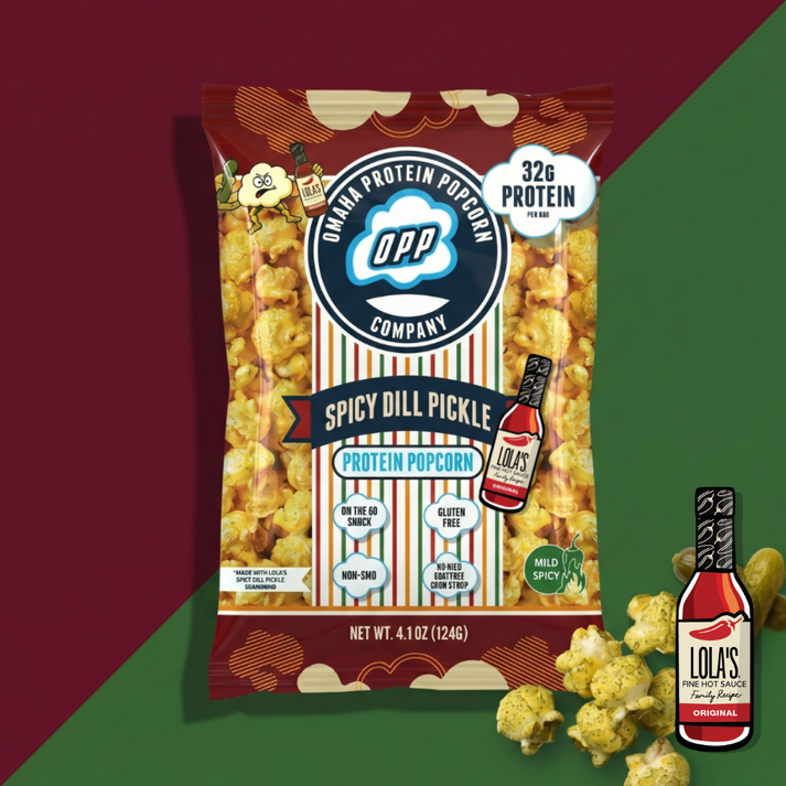 Omaha Protein Popcorn Spicy Dill Pickle