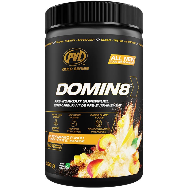 PVL DOMIN8 Peach Mango Punch