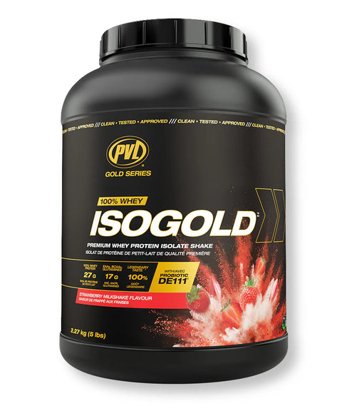 PVL IsoGold 5 lb Strawberry Milkshake