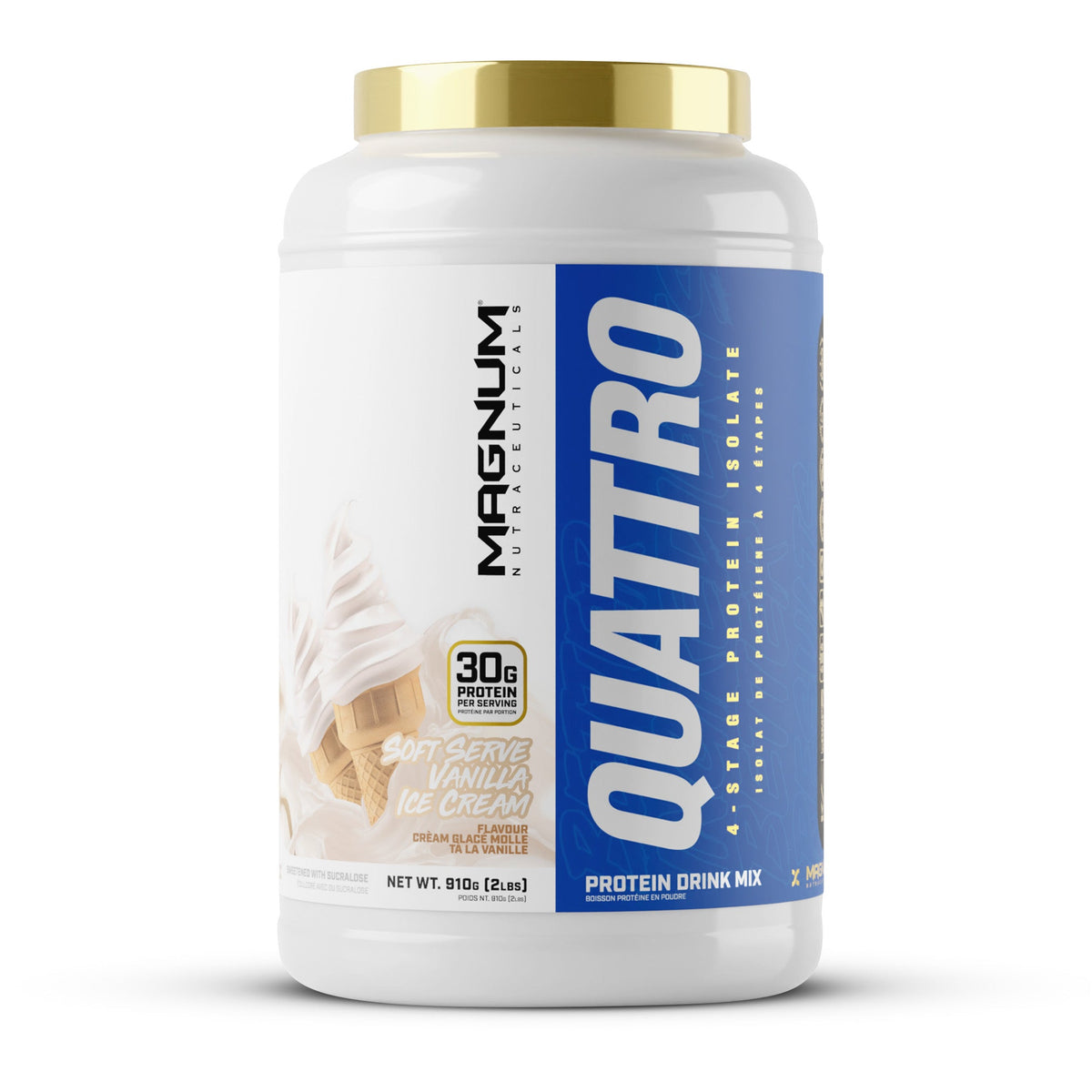 Magnum Quattro 2 lb Vanilla Soft Serve Ice Cream