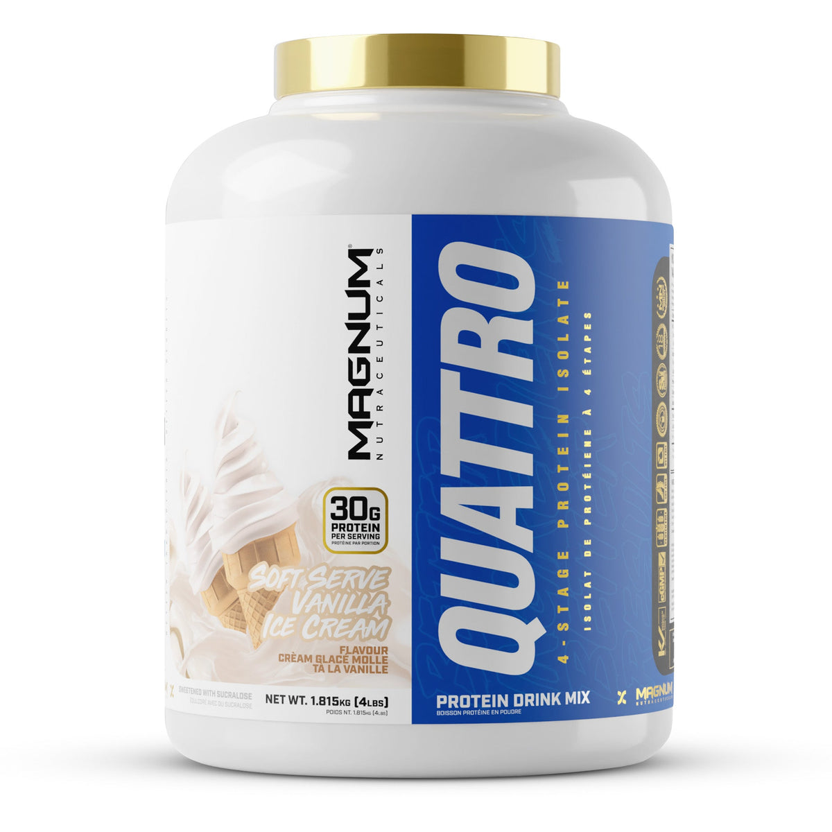 Magnum Quattro 4 lb Vanilla Soft Serve Ice Cream