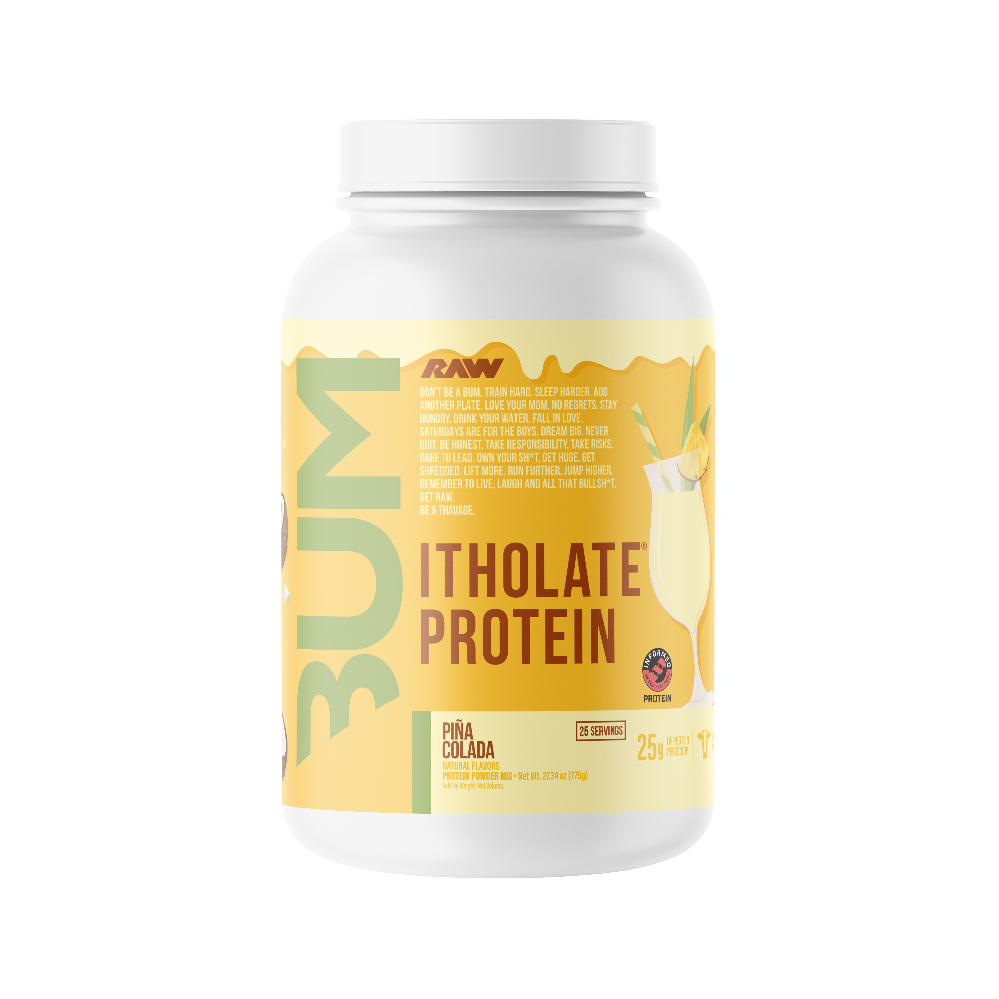RAW Nutrition CBUM Itholate Protein - 1.7 lb - Pina Colada
