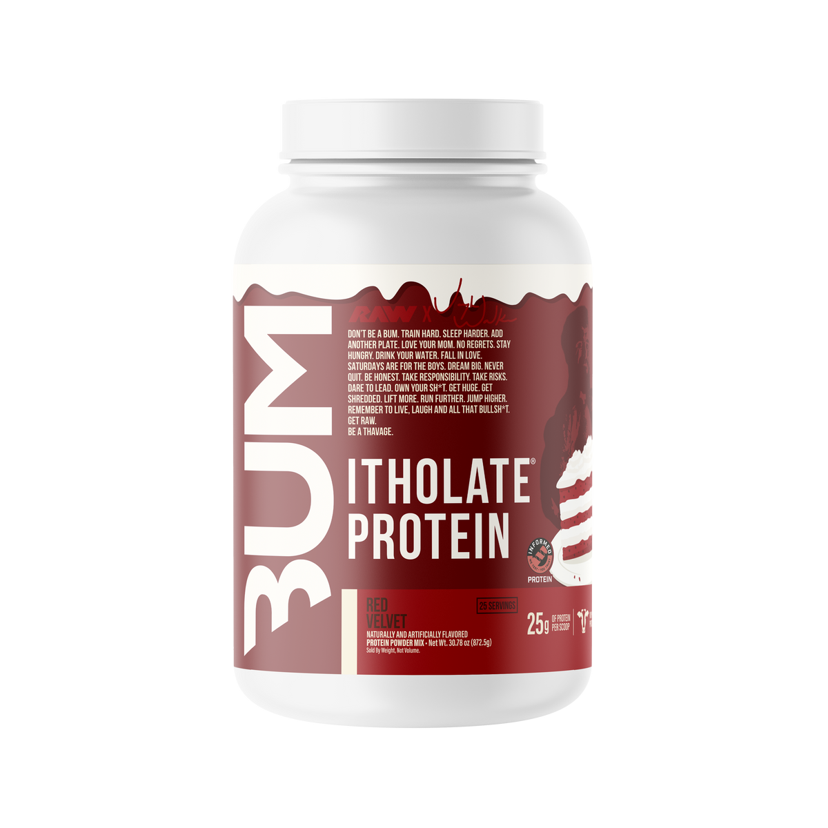 RAW Nutrition CBUM Itholate Protein - 1.7 lb - Red Velvet